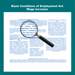 Basic Conditions of Employment Wage Increase